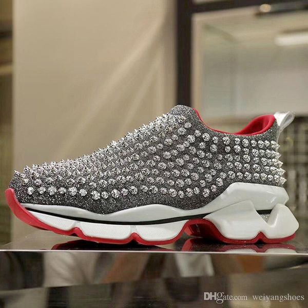 

martin shoeschristianlouboutin 2019 spring and summer men and women shoes trend red muffin sneakers classic wild trend shoes