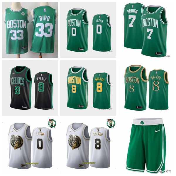 

boston celtics kemba 8 walker jayson 0 tatum 2020 earned basketball association icon city edition basketball jers, Black;red