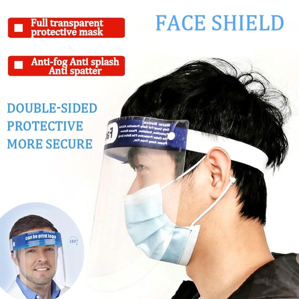

clear full face shield anti-droplets anti-fog dust-proof face masks protective cover transparent face eyes protector safety mask