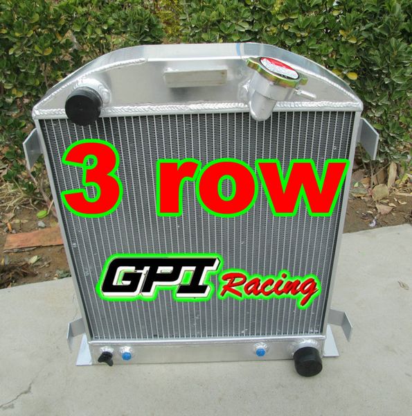 

3row aluminum radiator fit 1932 for chopped for chevy engine at 32