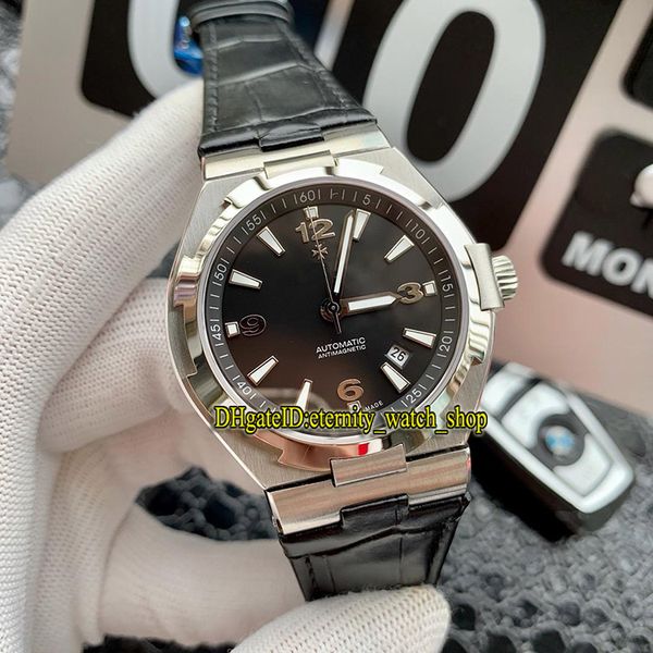 

jh высокое качество за рубежом дата 47040 000 вт-9500 чпу 316l стальной корпус черный циферблат miyota 8219 автоматические мужские часы кожа, Slivery;brown