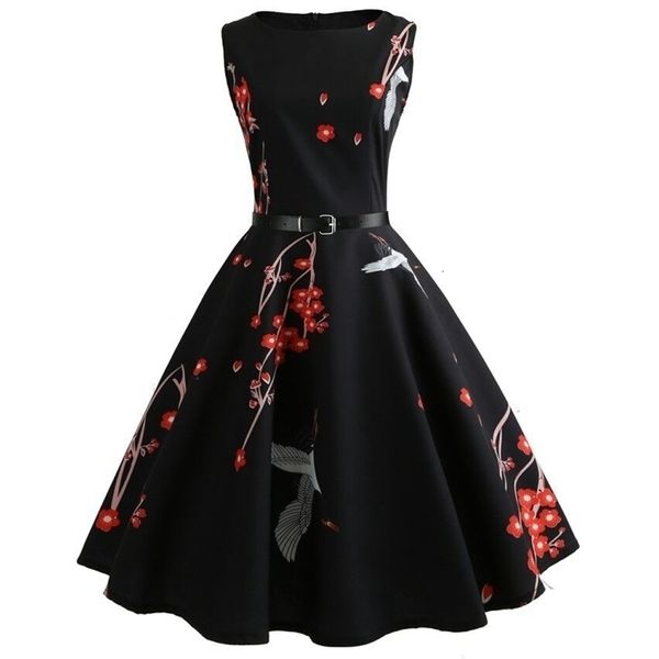

women dress womens clothes womens summer dresses 2019 floral vintage 50s 60s robe rockabilly swing pinup vestidos valentines party dress, Black;gray