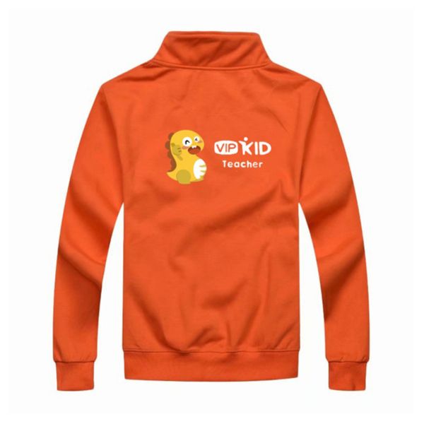 

spring vipkid teacher dino zipper up jacket sweatshirts for men or women overcoat dinosaur teacher props meg and mike gogokid, Black;brown