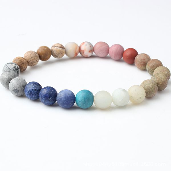 

diezi universe eight planets solar system galaxy bracelets lucky natural stone beads bracelet for women men 7 chakra bracelets, Black