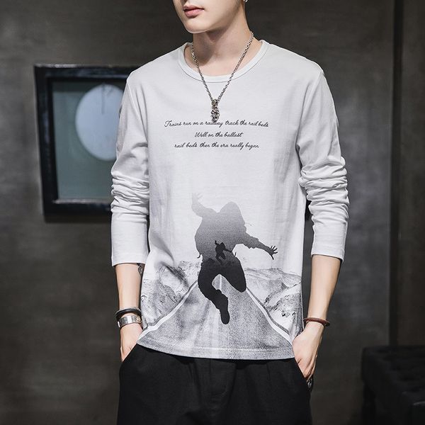 

мужская дизайнерская толстовка с капюшоном с длинным рукавом футболка тренд осень дно чистый хлопок темперамент осень мужской топ дышащий по, Black