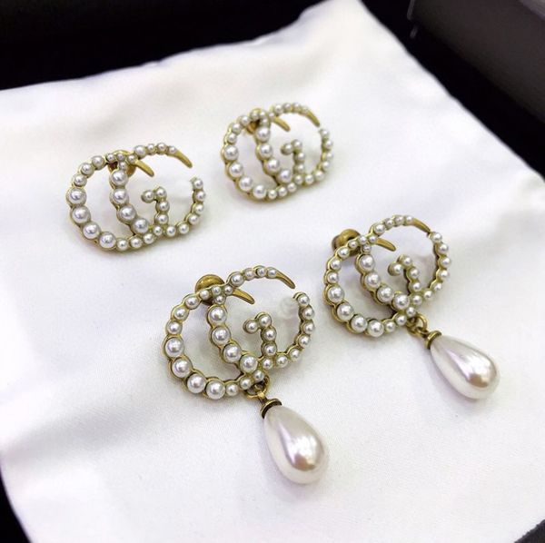 

2020 new fashion pearl earrings elegant and high-quality daily office party gifts, Silver