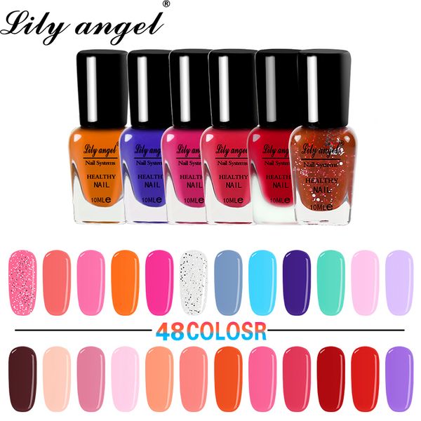 

lily angel eco-friendly healthy nail polish 10ml colorful pell off water base nail polish no led lamp gel