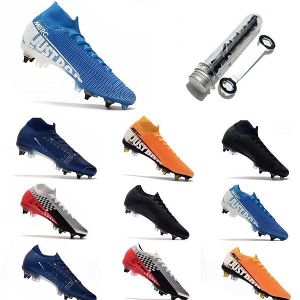 

mercurial 13 elite sg-pro ac big kids молодежь младший мужчины бутсы против засорить футбол бутсы обувь plyknit 360 водонепроницаемый, Black