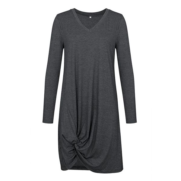 

designer womens dresses autumn and winter new luxury dresses for women with asymmetrical casual brand long-sleeved dress highly quality, Black;gray