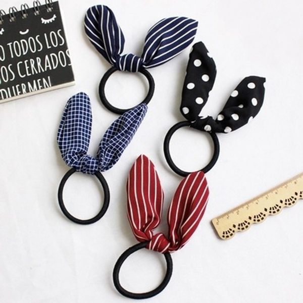 

korean-style eared for tying hair accessories rubber hair band japanese korean simple tied headband south korea, Brown