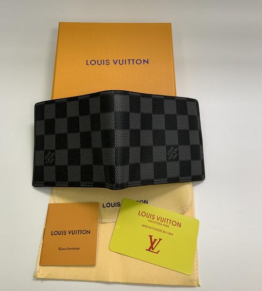 

2020 бренд бумажник дизайнер мужской кожаный короткий бумажник бумажник с коробкой, рамка мешок пыли ручной работы различных стилей