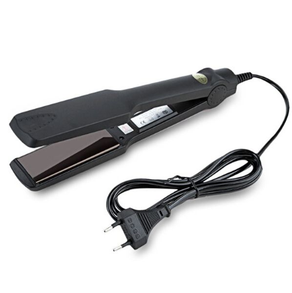 

selling professional tourmaline ceramic heating plate hair straightener styling tools with fast warm-up thermal performance, Black