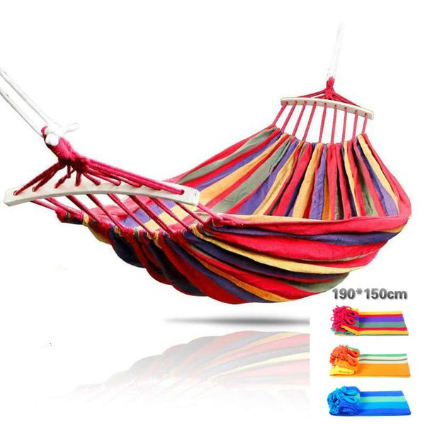 

outdoor leisure hammock bracket 2 persons graden hammock hanging rope bed swing chair seat for outdoor trip camping hiking