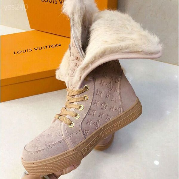 

women boots winter snow boots cowhide luxury waterproof winter warm plus velvet female boots fashion luxury women shoes, Black
