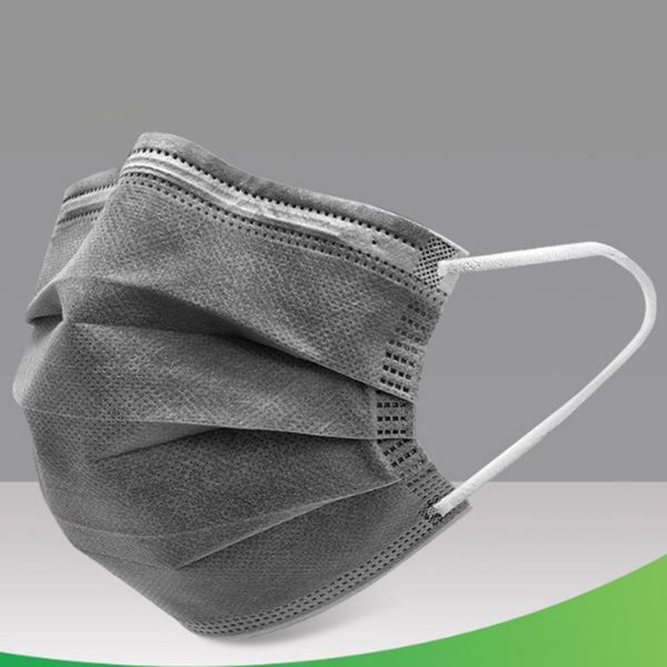 

50x disposable anti-haze mouth mask dustproof face protector respirator gray