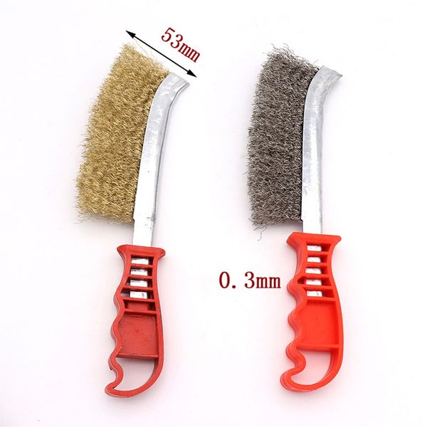 

stainless steel wire brush for cleaning rust removal metal welding sewing prep remove rust mini cleaning brush and brass polish other housek