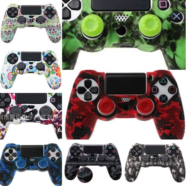 

zcjdk full skin shell case housing cover button set ps4 full buttons mod kit replacement for playstation 4 with controller gold
