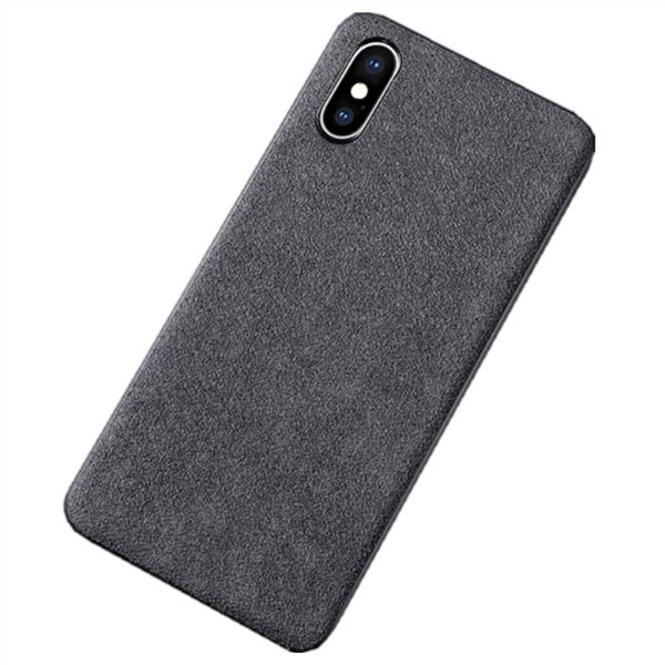 

luxury suede case for iphone xs max xr x 6s 7 8 plus ultra thin shockproof matte black full soft tpu cover gift