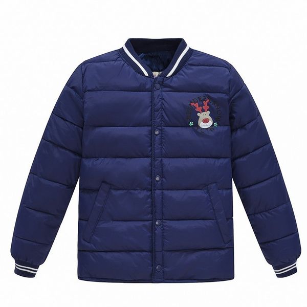 

inner wearing set children set of handmade children's down jacket cotton-padded jacket mid-length boys cotton-padded clothes wes, Blue;black