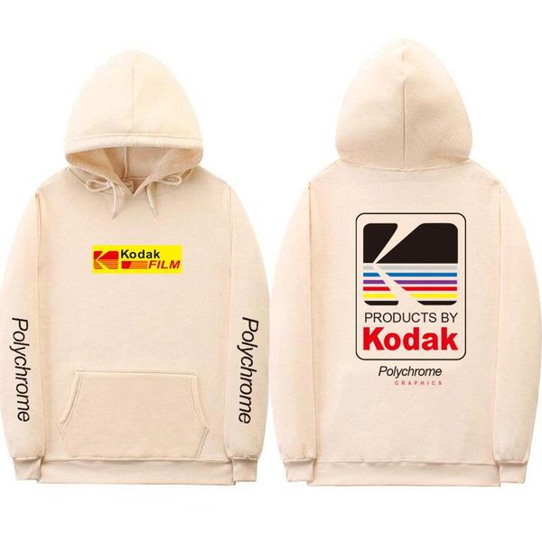 

kodak версия для печати женская autumm конструктор кофты пуловер с длинным рукавом мода стиль пара одежда толстовки повседневная одежда, Black
