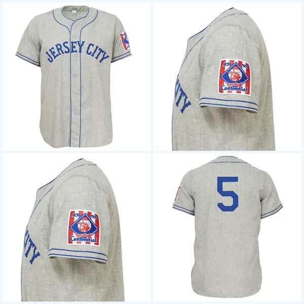 

jersey city giants 1939 road jersey any player or number stitch sewn all stitched baseball jerseys, Blue;black