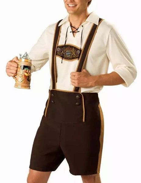 

none oktoberfest costumes men german beer costume beer festival costume halloween carnival cosplay, Black;red