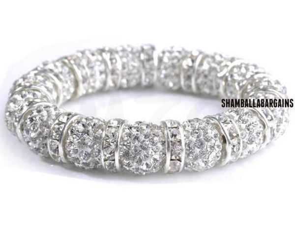 

vintagebig promotion most popular design u3 10mm beads crystal bracelet.wonderful y213, Black