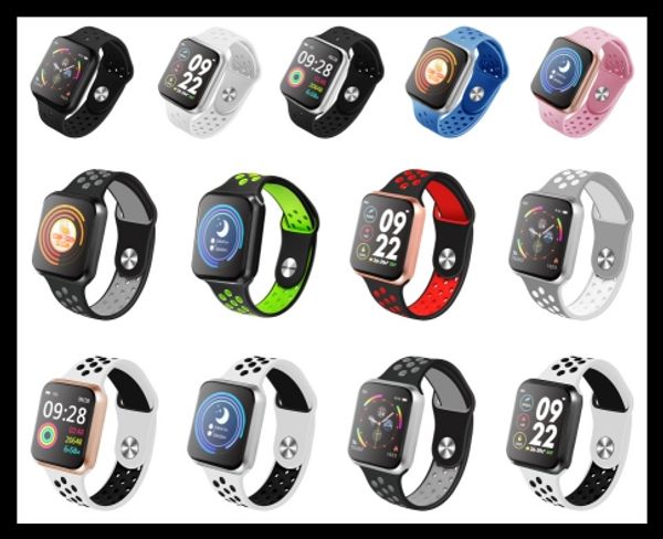 

F9 bluetooth mart watch full creen touch heart rate monitor calorie fitne tracker mart bracelet pk a1 martwatch