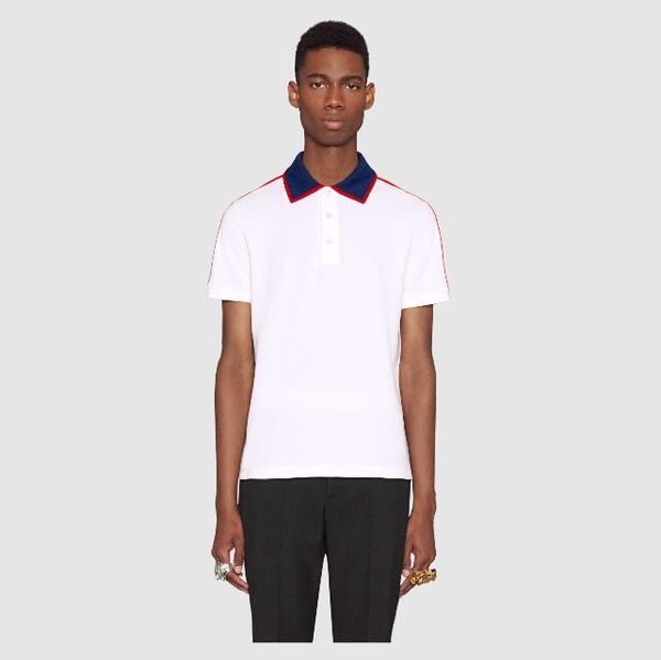 

20luxury de igner fa hion cla ic men 039 bee triped embroidery hirt cotton men de igner t hirt white black de igner polo hirt male