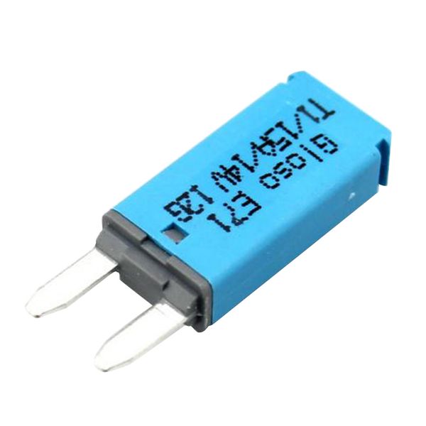 

15a 14v dc car vehicle mini blade fuse circuit breaker resettable circuit protection blue