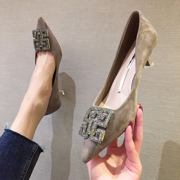 

women pumps rhinestone high heels bridal wedding shoes stiletto pointed toe ladies party shoes zapatos de mujer, Black