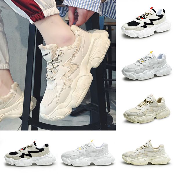 

quality new mens running shoes cool black white fashion creepers dad men women running trainer sports sneakers 3944