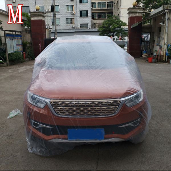 

plastic transparent car cover waterproof uv resistant for full body protection