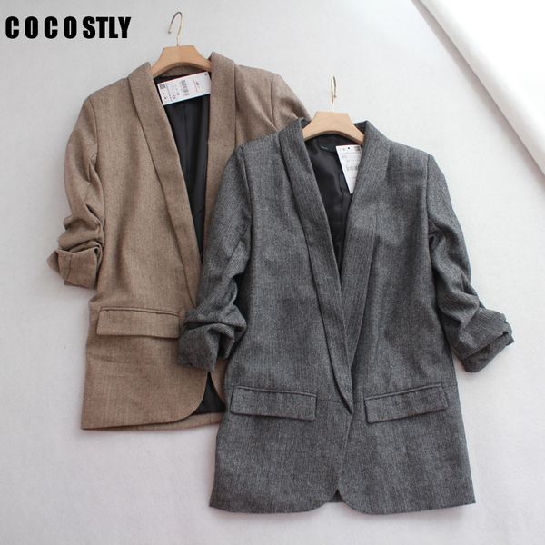 

blazer женщины tweed vintage chic blazer ударная воротник управление леди повседневная мода костюм пальто куртка женщин блейзеры женские 201, White;black
