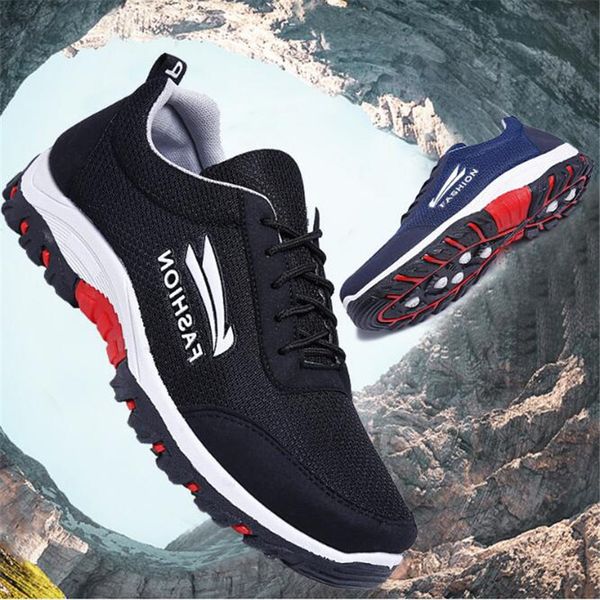 

new men's sports shoes non-slip flat bottom travel shoes with men's comfortable wear-resistant, Black