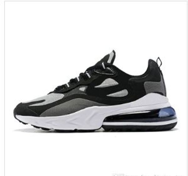 

2019 New arrival react men running shoes top quality triple black white grey fashion mens trainers breathable sports sneakers size 40-46