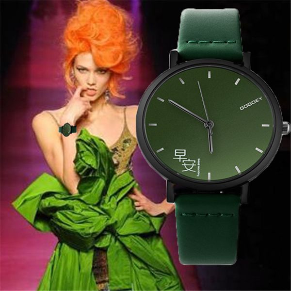 

morning good night fresh new style fashion casual ladies watch couple pointer leather wrist quartz watch ceramica, Slivery;brown