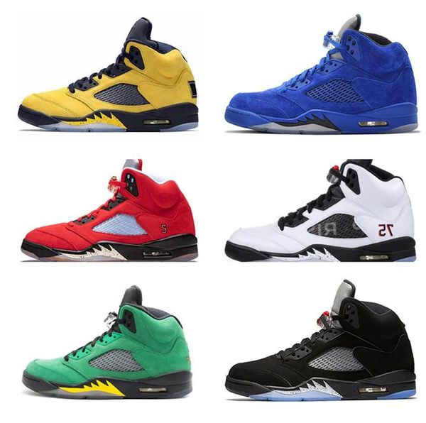 

island green 5 5s bred og basketball shoes alternate grape michigan fire red ice blue jsp psg wings mens trainers sneakers size36-47