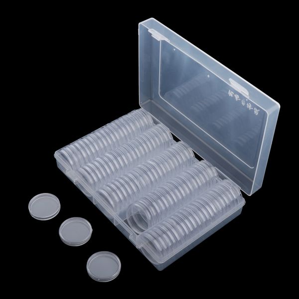 

clear coins display storage box case for certified coin -22.25mm/20.5mm