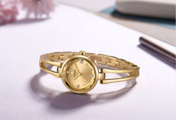 

2019 popular genuine ladies quartz bracelet watch student watch wholesale, Slivery;brown