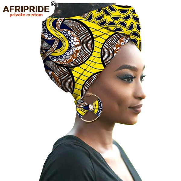 

african traditional wax print head wrap headwrap scarf tie accessory headband head scarf +earring 2 pieces set, Black;white