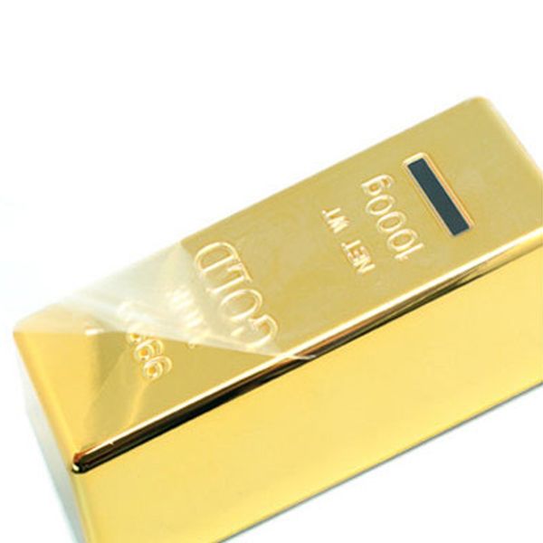 

gold bullion brick abs plastic 1 pcs home decor coin box kids children saving money box birthday gifts piggy bank