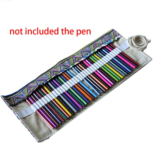 

36 holes artist pencils pouch case pencil wrap pen box pencil case canvas roll up makeups storage bag comestic bags