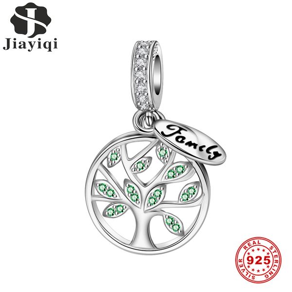 

family life tree charms 925 sterling silver cz beads fit women women pandora charms silver 925 original diy jewelry gift, Golden;silver