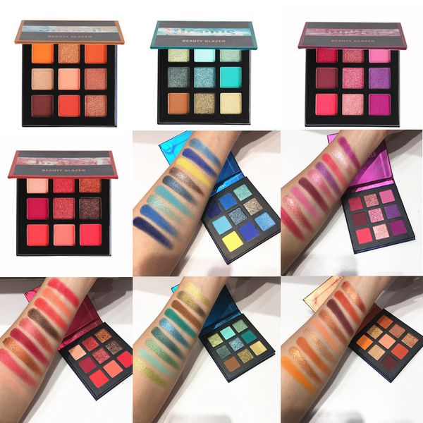 

beauty glazed 5/1 set makeup eyeshadow pallete matte shimmer pigmented eye shadow maquillage paletas de sombras nuevas tslm2