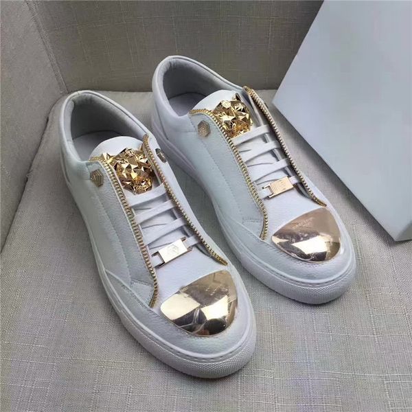 

men flat shoes leather material of sole casual shoes eu38-44 size ing, Black