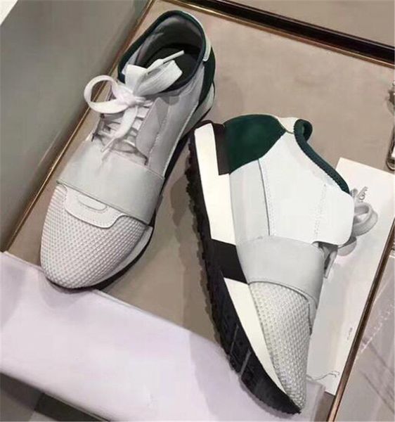 

chaussures fashion luxury womens designer shoes race paris trainers white black dress de luxe sneakers men women casual shoe eur36-45 ct01