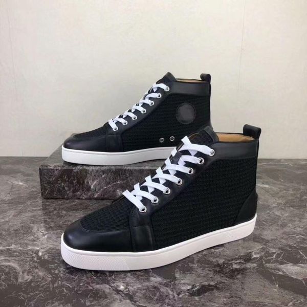

mens designer shoes for men women designer red bottom shoes women shoes men loafers casual luxury genuine leather 35762, Black
