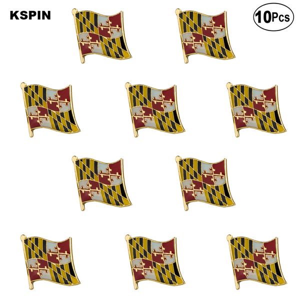 

u.s.a maryland lapel pin flag badge brooch pins badges 10pcs a lot, Gray