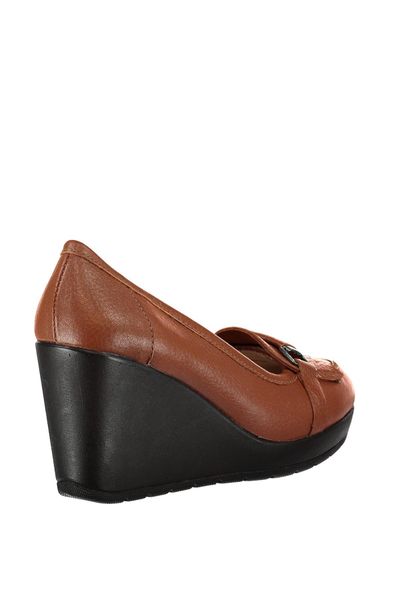 

pearl genuine leather tan women 's wedges shoes 120130001457, Black
